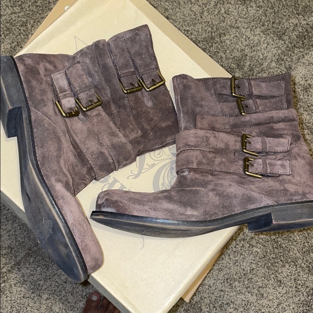 Nine West brown suede boots size 10